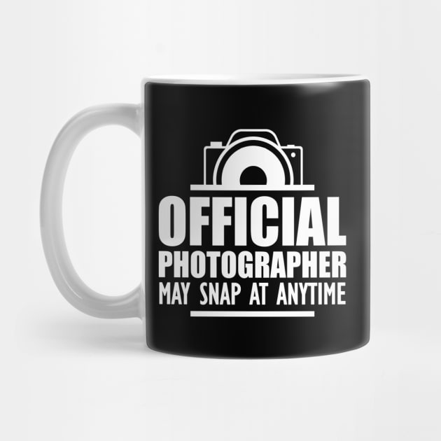 Photographer - Official photographer may snap at anytime w by KC Happy Shop